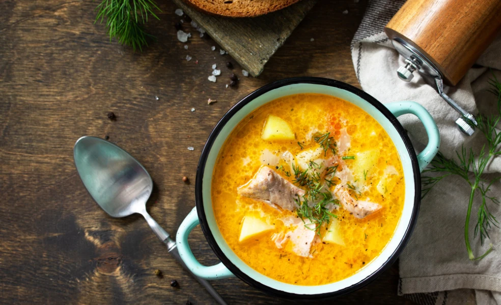 recept na rybaciu polievku