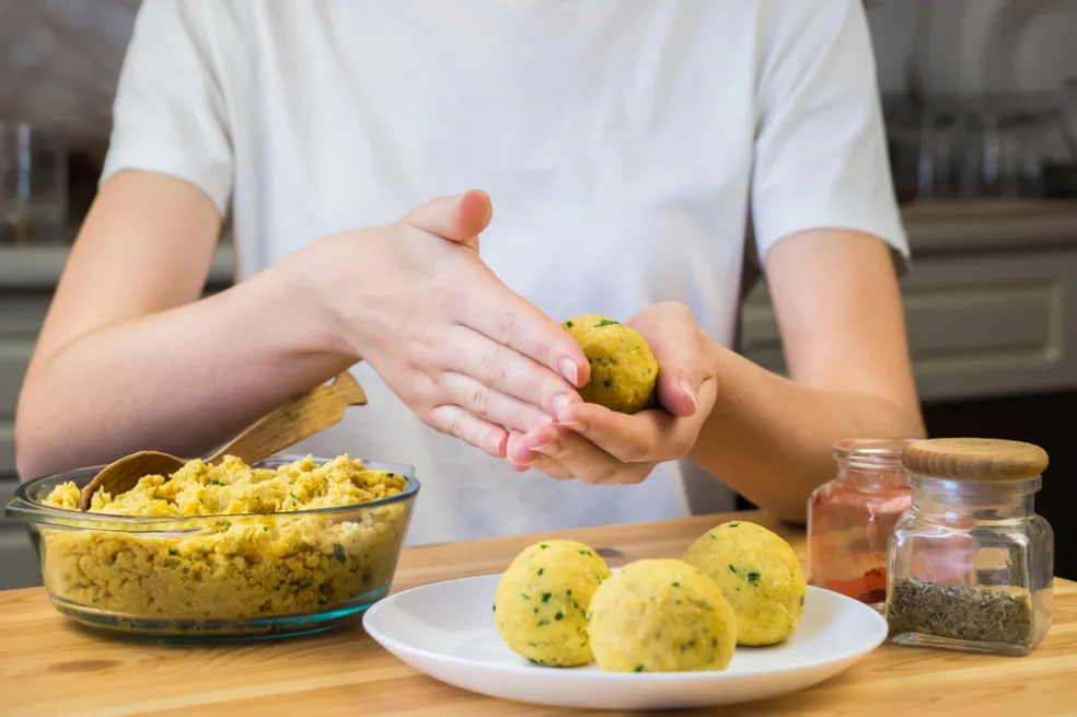 príprava domáceho falafelu