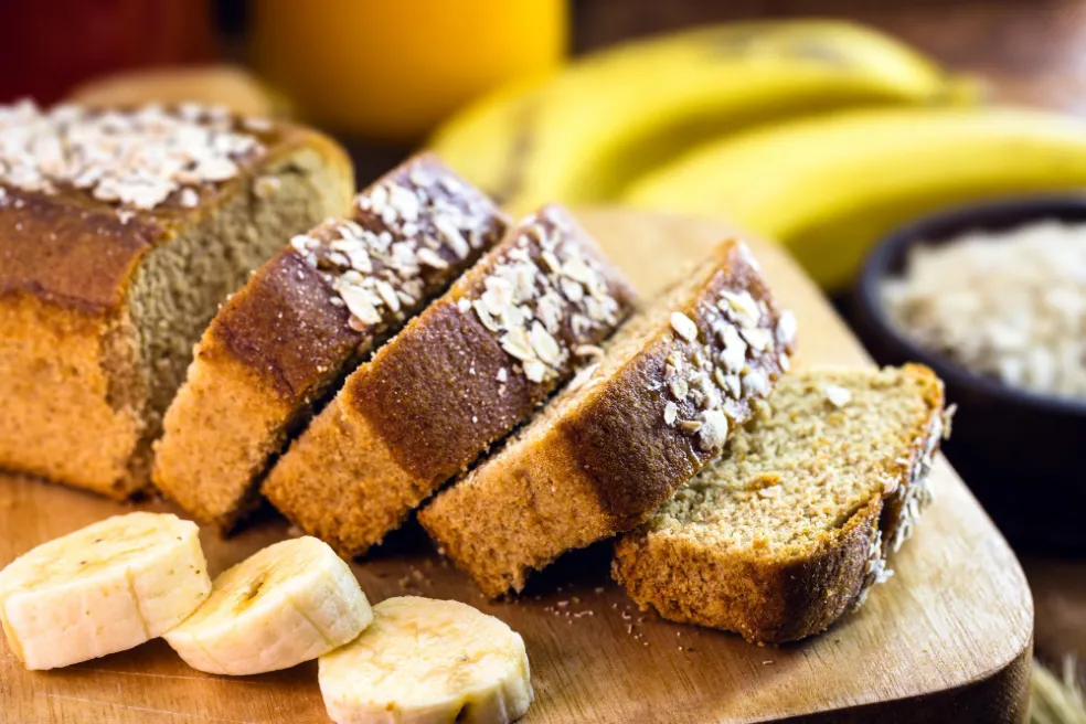 banánový chlieb z ovsených vločiek