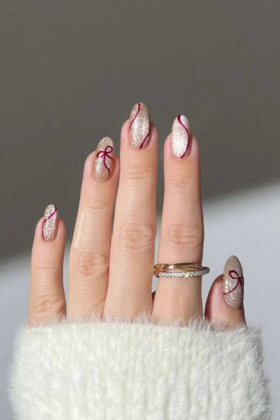 velvet winter nails